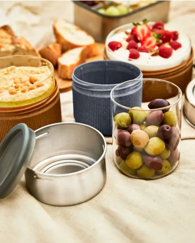 TARRO DE COMIDA DE CRISTAL