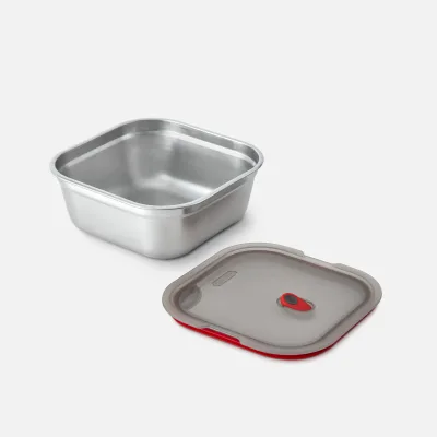 SET DE 5 CAJAS CUADRADAS PARA MEAL PREP