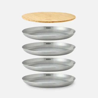 STAINLESS STEEL PLATE SET