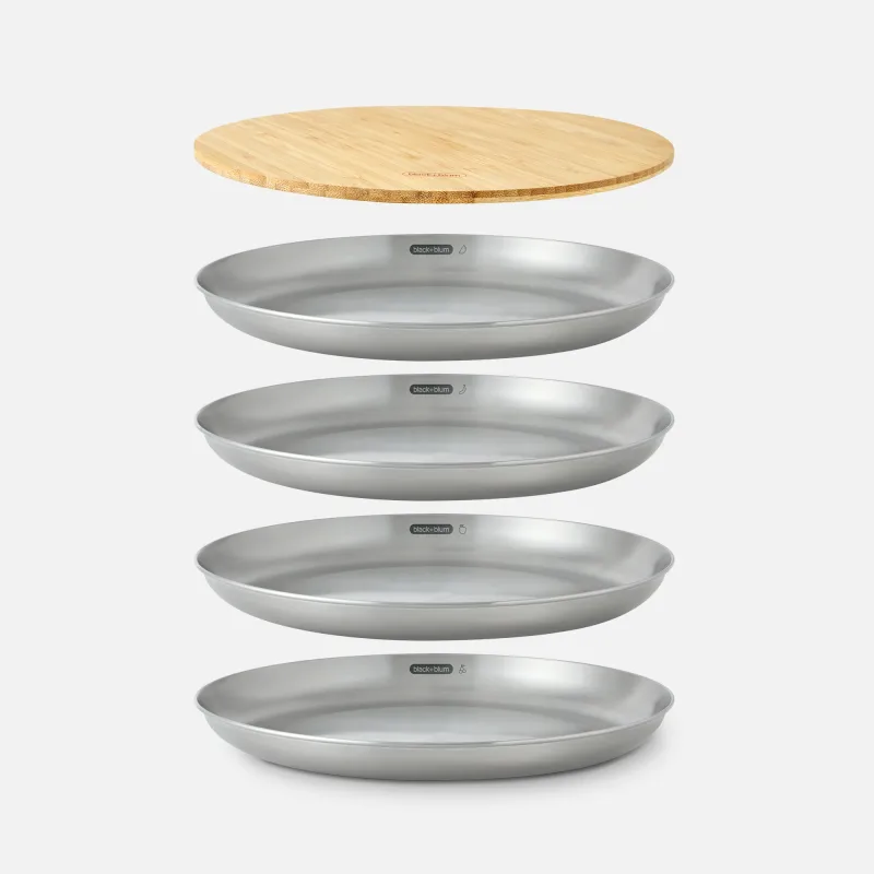 STAINLESS STEEL PLATE SET