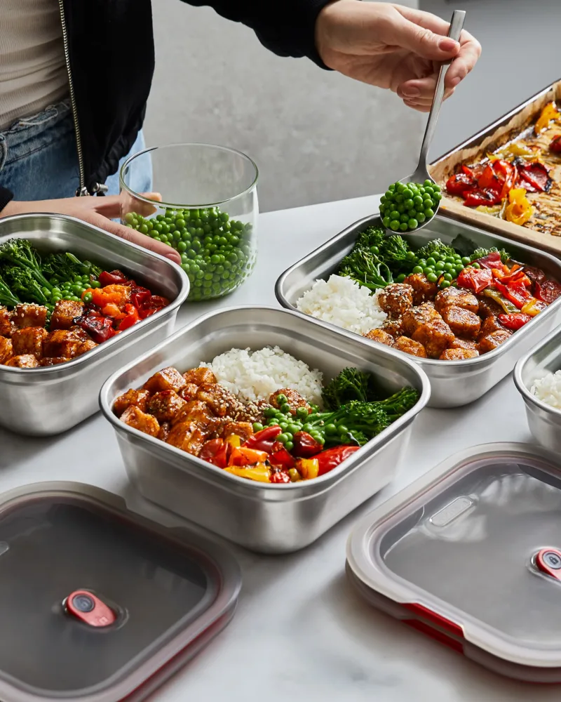 MEAL PREP SQUARE BOX SET X5